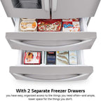 LG LMXS28626S Smart French Door Refrigerator - 28 cu. ft., Wi-Fi