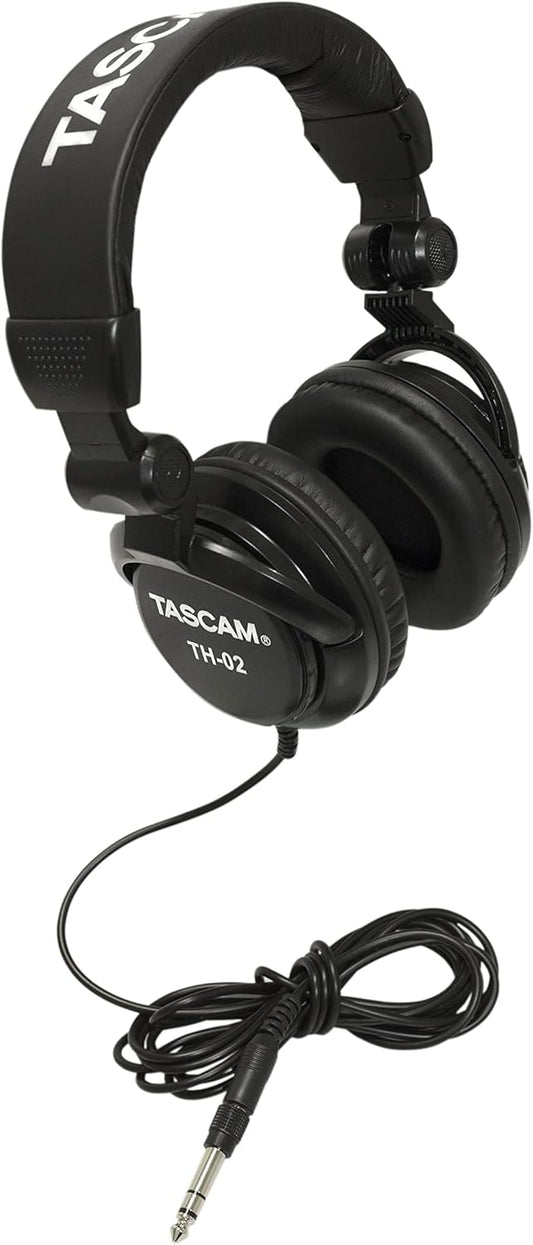 Tascam TH02 Studio Monitor Headphones Recording/Podcast
