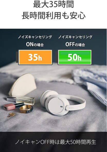 Sony WH-CH720N WC Noise Canceling Wireless Headphones - White