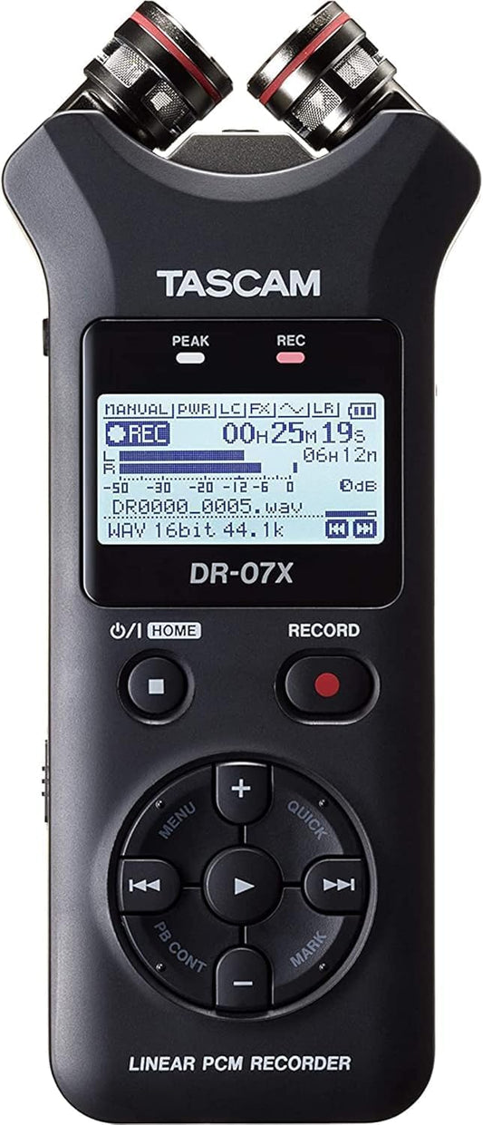 Tascam DR-07X Handheld Digital Audio Recorder