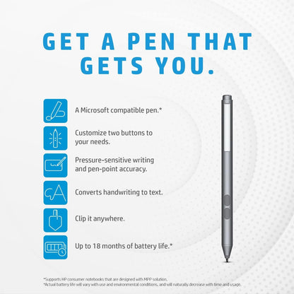 HP 1FH00AAR#ABA Digital Stylus Pen for HP Envy/Pavilion/Spectre