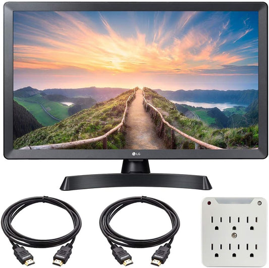 LG E1LG24LM530S 24" HD Smart TV webOS Bundle