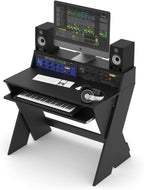 Glorious AMS-SOUND-DESK-COM-BLK Sound Desk Compact Studio Workstation - Black