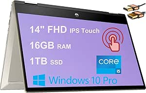 HP Pavilion X360 14 - 2-in-1 Touchscreen Laptop - i5-1135G7 - 16GB RAM - 1TB SSD