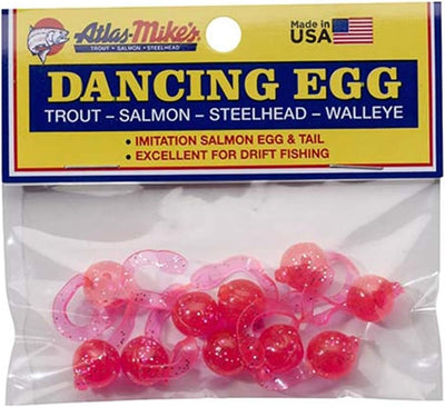 Atlas Dancing Egg Fishing Bait Salmon Steelhead Trout 10-Pack