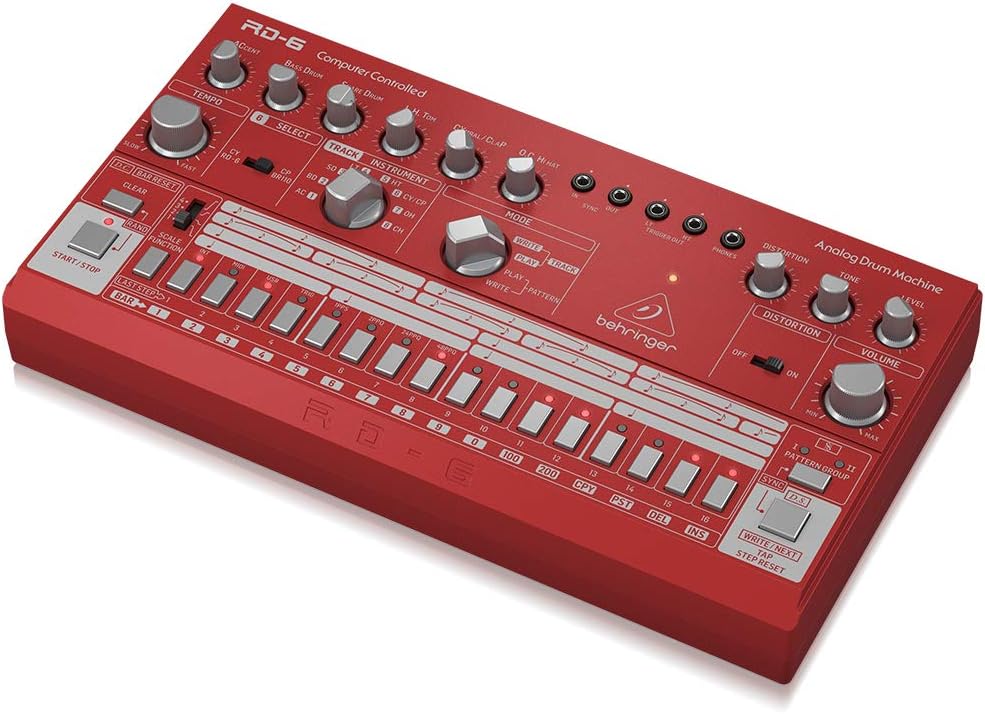 Behringer 000-EE004-00010 RD-6 Analog Drum Machine - Red