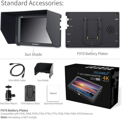 FEELWORLD FW703 7" 3G SDI 4K HDMI Monitor