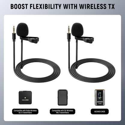 Neewer 21000069 Lavalier Lapel Microphones Pack