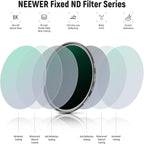 NEEWER 10101286 67mm ND Filter Kit ND1000 ND64 ND8 ND4
