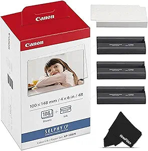 Canon 3115B001(AA) KP-108IN Ink/Paper Set 4x6