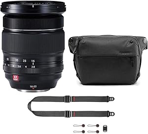 Fujifilm XF 16-55mm f/2.8 R LM WR Lens with Sling & Strap