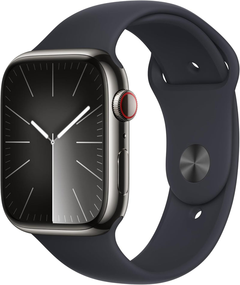 Apple MRMW3LL/A: Watch Series 9, 45mm GPS + Cellular, Graphite — main product image