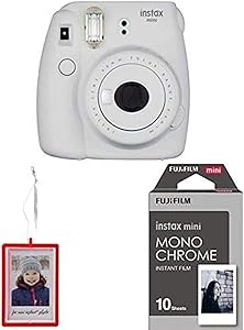 Fujifilm Instax Mini 9 Smokey White Instant Camera Bundle