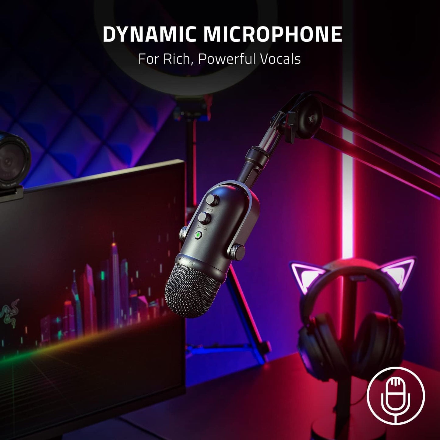 Razer RZ19-04040100-R3U1 Seiren V2 Pro USB Streaming Microphone