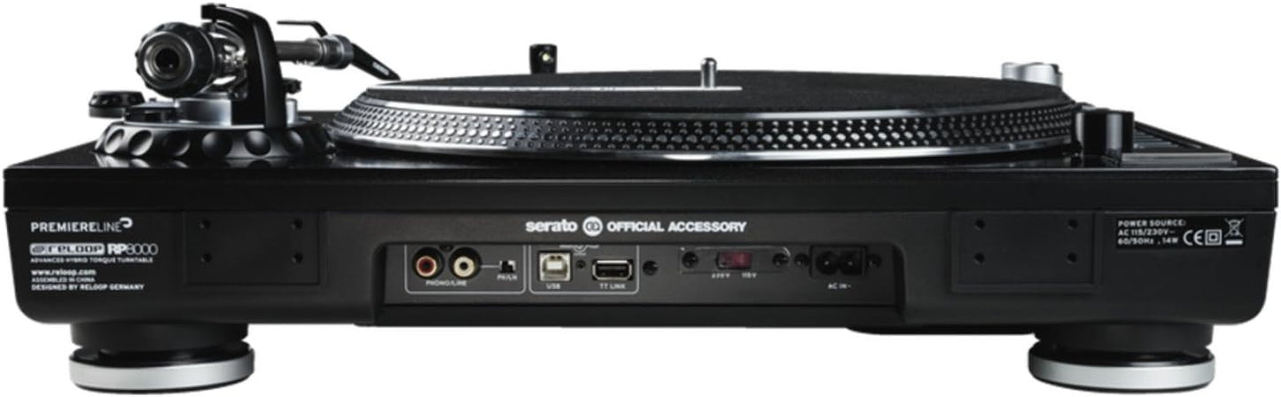 Reloop RP-8000 MK2 Hybrid Torque Turntable Direct Drive Black