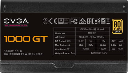 EVGA 220-GT-1000-X1 1000W 80+ Gold Power Supply