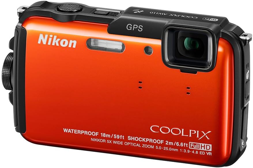 Nikon COOLPIX AW110 Orange Waterproof Camera