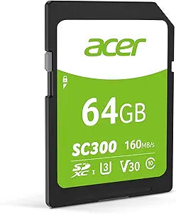 Acer SC300 64GB SDXC UHS-I Memory Card — main product image