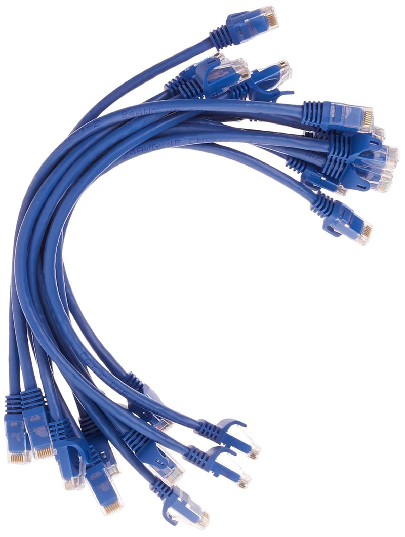 Monoprice 141813 Cat6 1ft Blue 12-Pk Patch Cable — main product image