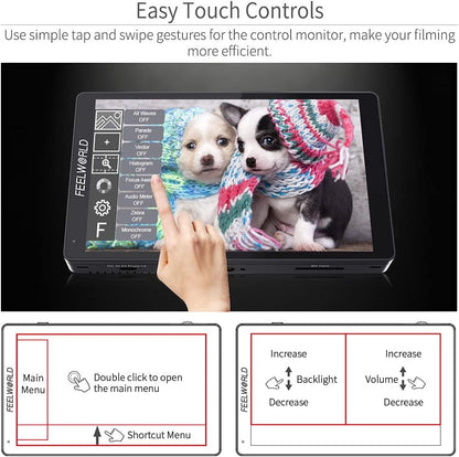 FEELWORLD F7 PRO 7" Touch Screen DSLR Camera Monitor