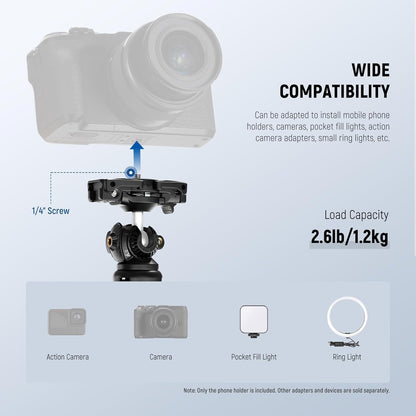 Neewer TP38 Phone Camera Tripod - Extendable Selfie Stick