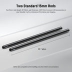 Neewer 10104677 15mm Rods for Camera Rig