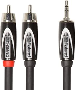 Roland RCC-5-352RV2 3.5mm TRS to Dual RCA Cable 5ft