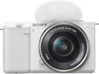 Sony ILCZV-E10L/W ZV-E10 White Mirrorless Vlogging Camera Kit