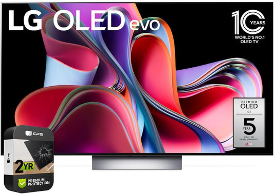 LG OLED65G3PUA OLED evo G3 4K Smart TV Renewed Bundle