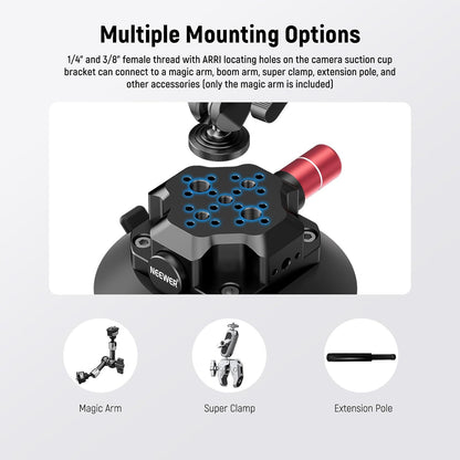 Neewer 10104419 4.5" Suction Cup Camera Mount