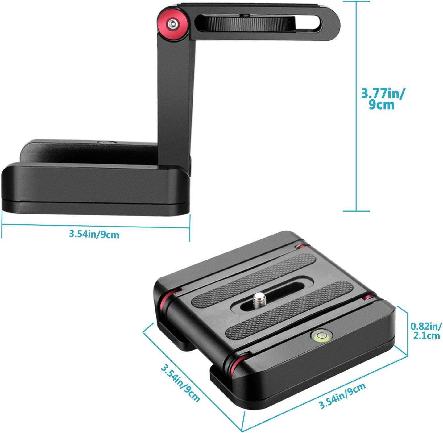 Neewer 10093848 Folding Z Flex Tilt Head with Quick Shoe
