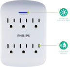 Philips SPP3461WA/37 6-Outlet Surge Protector 2-Pack