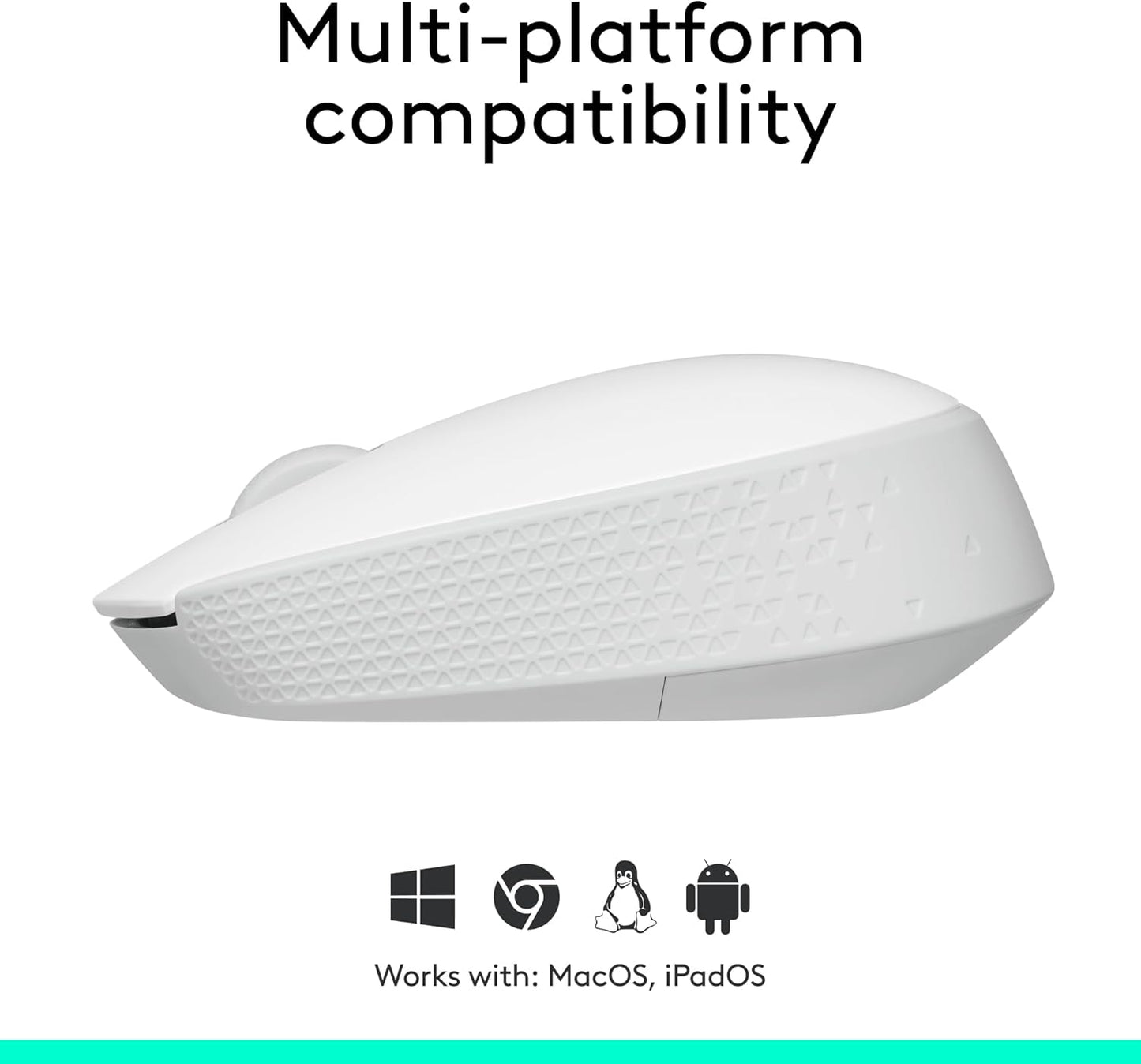 Logitech M170 Off-White Wireless Mouse for PC