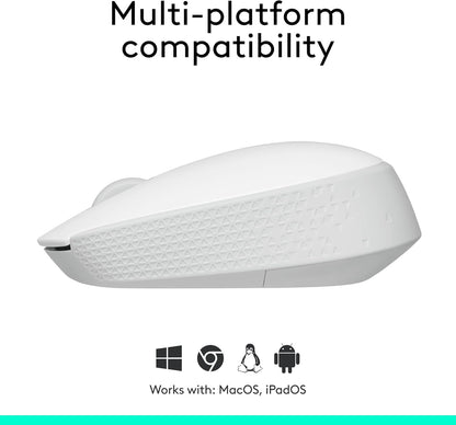 Logitech M170 Off-White Wireless Mouse for PC