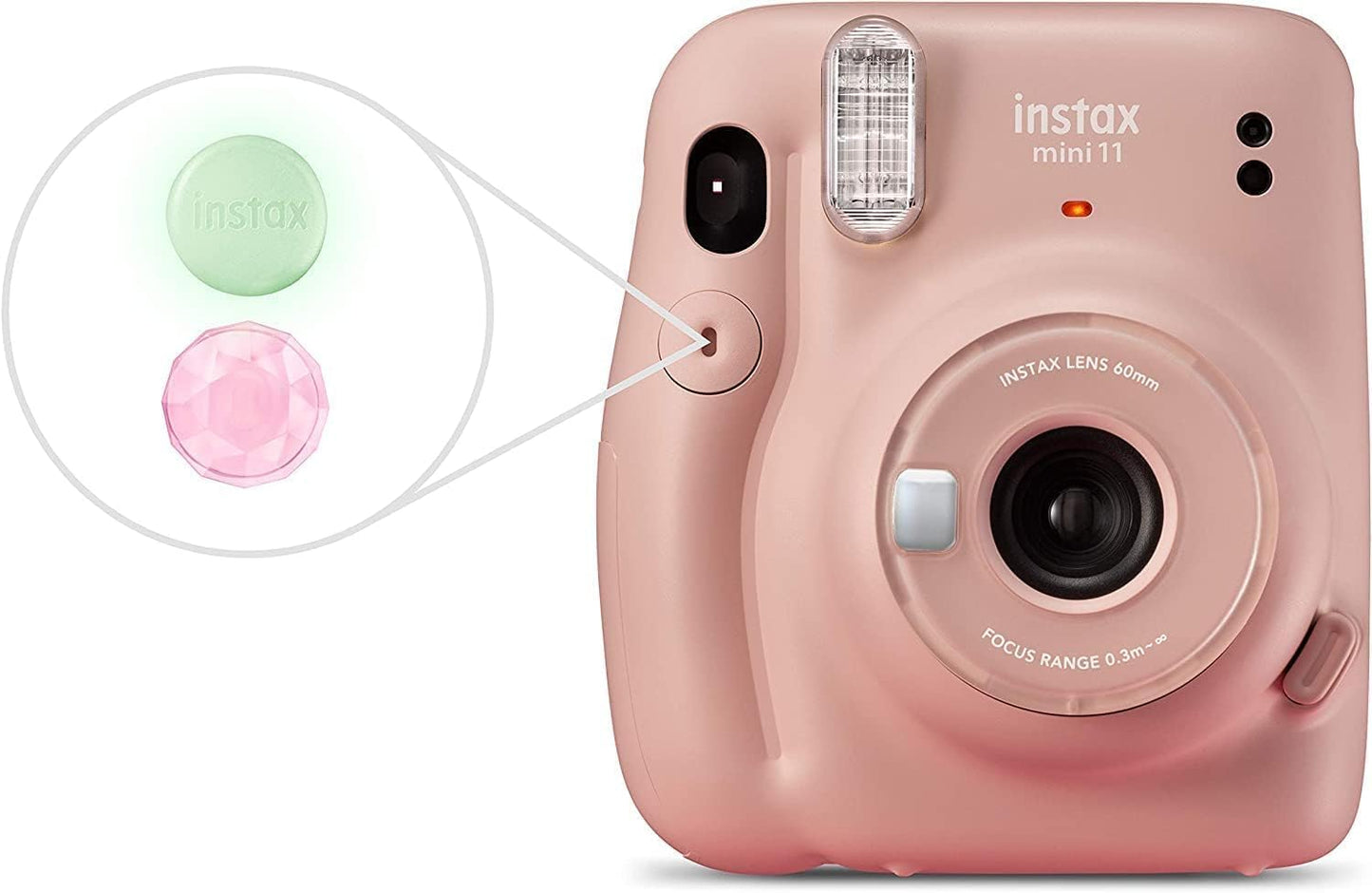 Fujifilm 16655211-cr Instax Mini 11 Blush Pink Camera