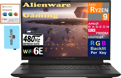 Alienware m18 Gaming Laptop 18" 480Hz AMD RX 7900M