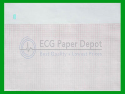 GE 9402-024 - ECG Paper - Z-Fold Red Grid 10 Pack