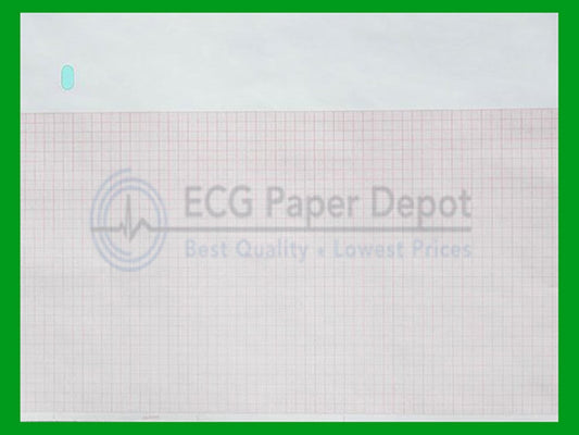 GE 9402-024 - ECG Paper - Z-Fold Red Grid 10 Pack