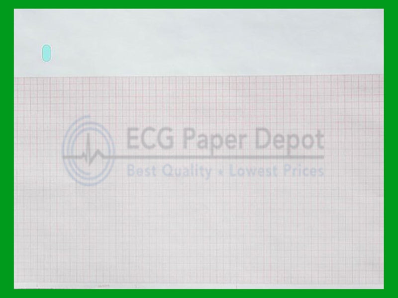 GE 9402-024 - ECG Paper - Z-Fold Red Grid 10 Pack — main product image