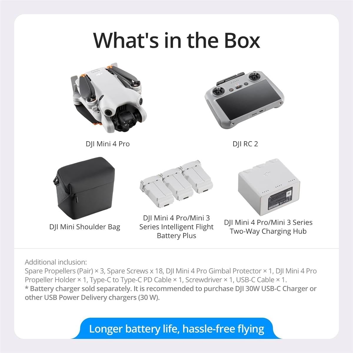 DJI Mini 4 Pro Fly More Combo RC 2 4K Drone