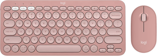 Logitech 920-012199 Pebble 2 Combo Rose Wireless Keyboard & Mouse