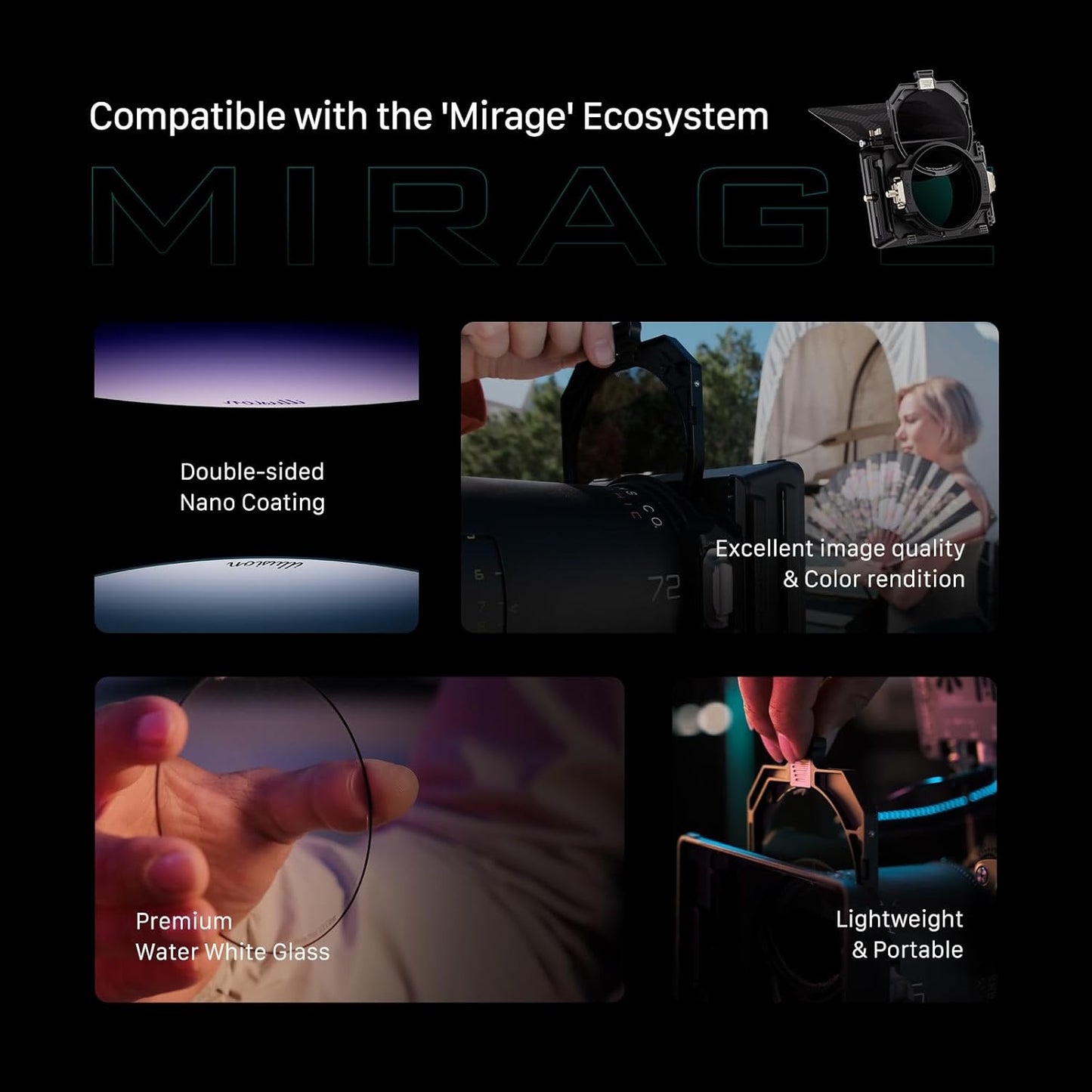 Tilta Illusion 95mm Glimmer Filter: Lens Protection, Soft Glow