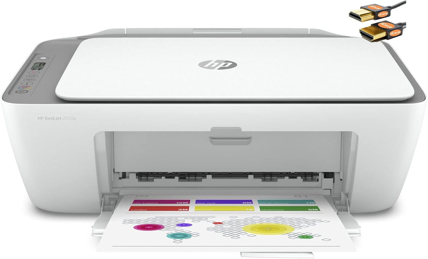 HP DeskJet 2755e Wireless All-in-One Printer - Renewed