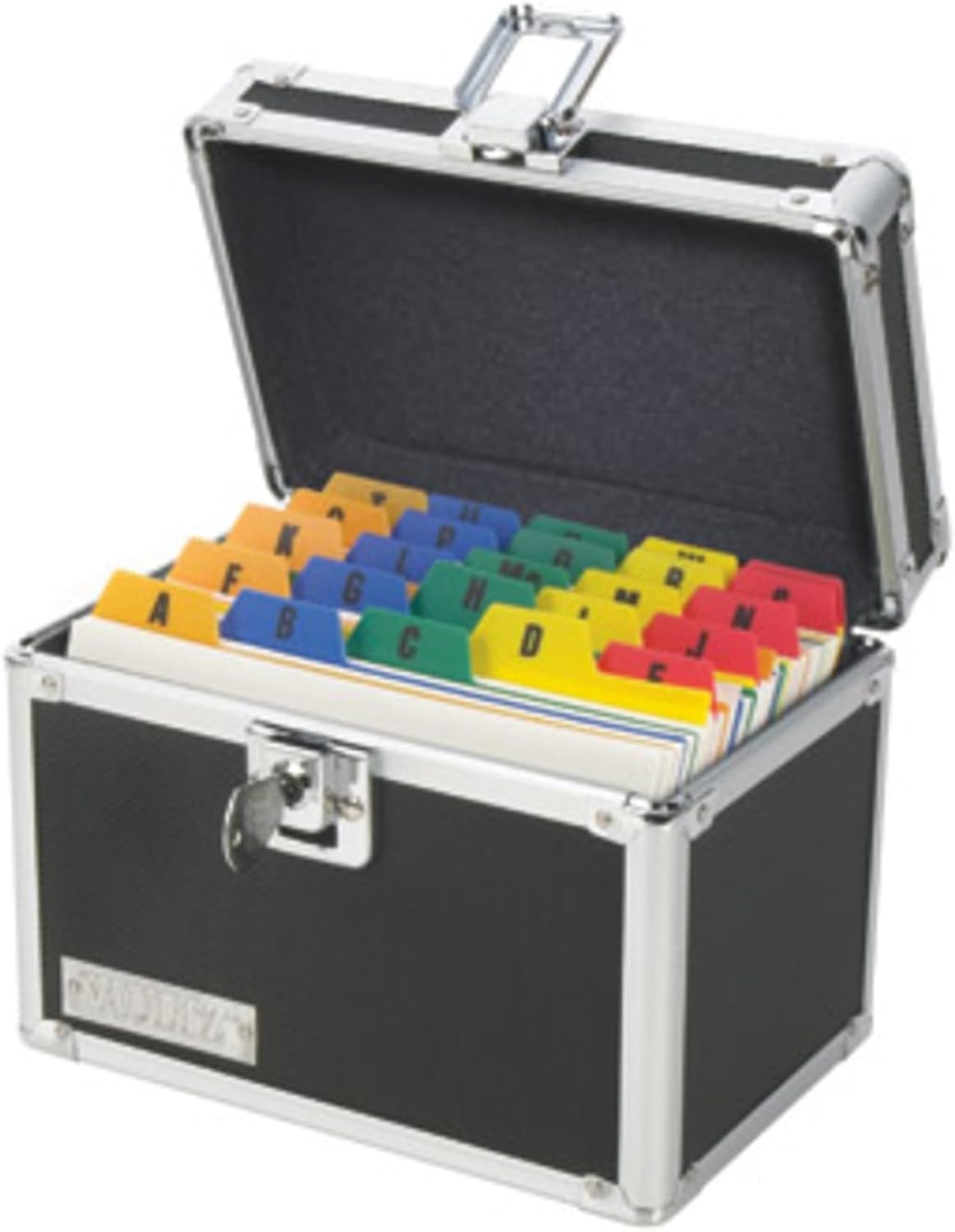Vaultz VZ01171 Lockable Index Card Holder 4x6