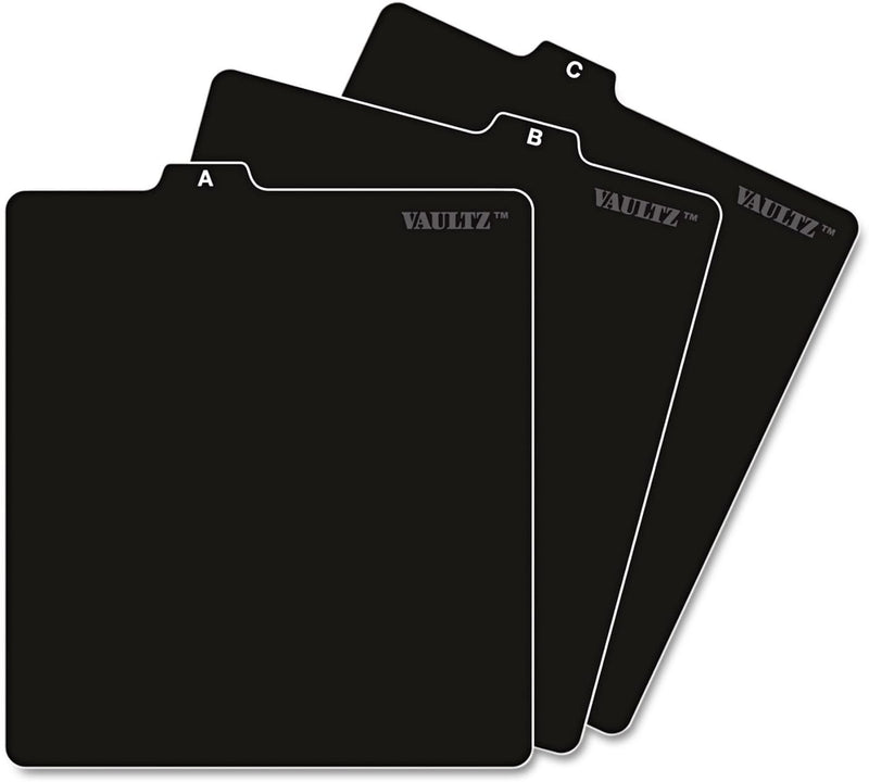 Vaultz VZ01176 A-Z CD File Guides 5x5.75 Black — main product image