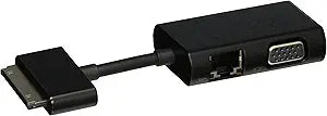 HP G7U78AA Dock Connector Ethernet & VGA Adapter