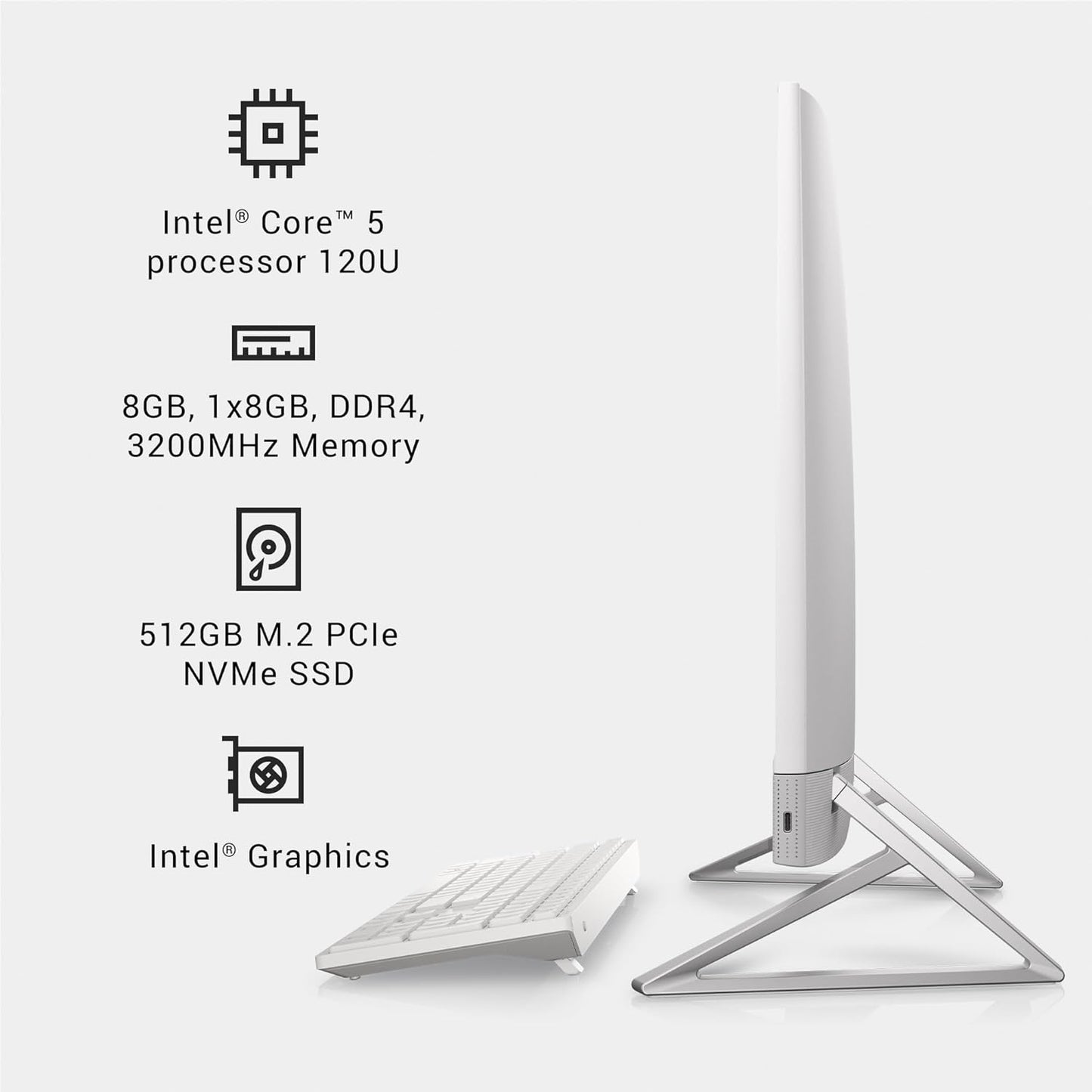 Dell i5430-5121WHT-PUS Inspiron 5430 23.8" All-in-One Desktop