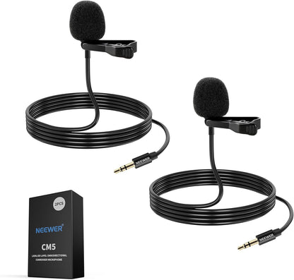 Neewer 21000069 Lavalier Lapel Microphones Pack
