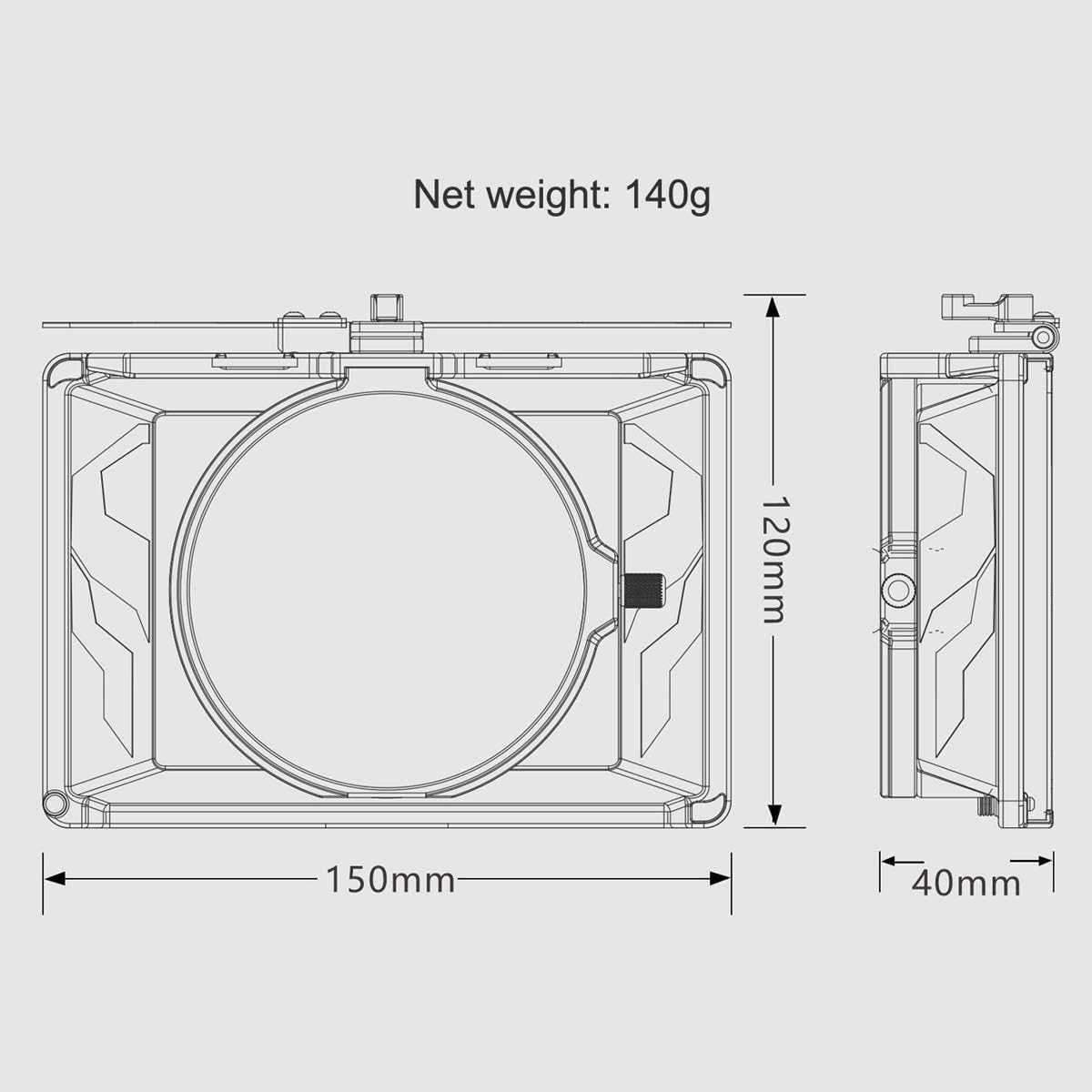 Tilta MB-T15 Mini Matte Box 15mm Rod Adapter