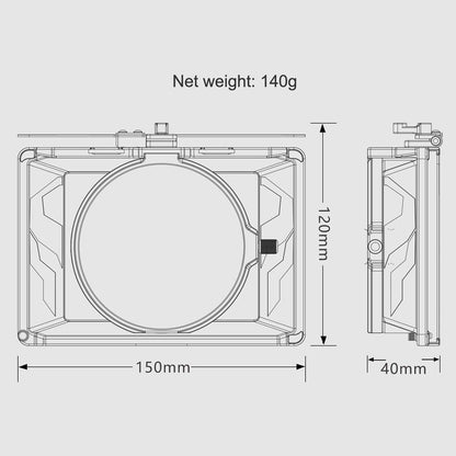 Tilta MB-T15 Mini Matte Box 15mm Rod Adapter